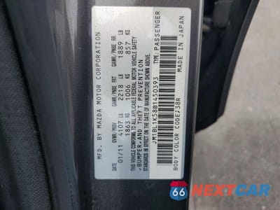 Zdjęcie 12 z 12 samochodu: 2011 MAZDA 3 S VIN:JM1BL1K58B1450393 - miniatura