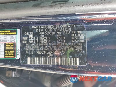 Zdjęcie 13 z 13 samochodu: 2023 KIA EV6 WIND VIN:KNDC34LA0P5128770 - miniatura