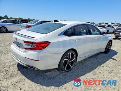Trzecie zdjęcie samochodu z tyłu: 2022 HONDA ACCORD SPORT VIN:1HGCV1F36NA090375 - miniatura
