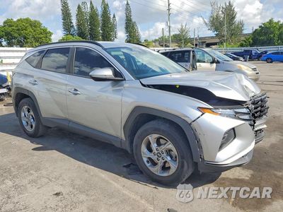 Czwarte zdjęcie samochodu z boku: 2022 HYUNDAI TUCSON SEL VIN:5NMJBCAE7NH133310 - miniatura