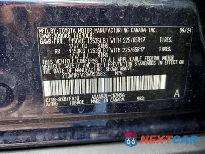 Zdjęcie 12 z 12 samochodu: 2024 TOYOTA RAV4 XLE VIN:2T3W1RFV2RW358563 - miniatura