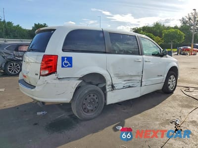 Trzecie zdjęcie samochodu z tyłu: 2017 DODGE GRAND CARAVAN SE VIN:2C4RDGBG7HR776500 - miniatura