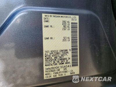Zdjęcie 12 z 12 samochodu: 2015 NISSAN LEAF S VIN:1N4AZ0CP2FC314541 - miniatura