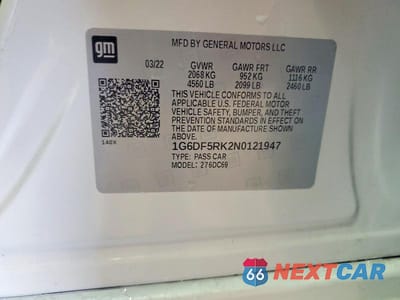 Zdjęcie 13 z 13 samochodu: 2022 CADILLAC CT4 PREMIUM LUXURY VIN:1G6DF5RK2N0121947 - miniatura