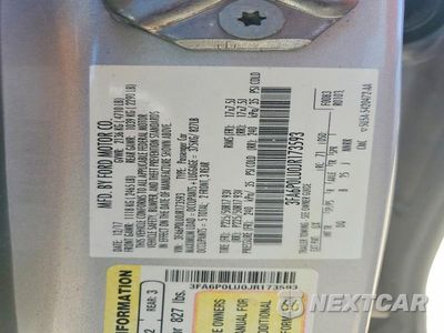 Zdjęcie 12 z 12 samochodu: 2018 FORD FUSION SE HYBRID VIN:3FA6P0LU0JR173593 - miniatura
