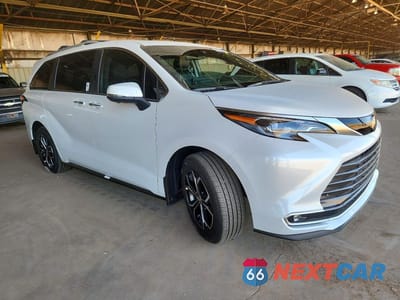 Czwarte zdjęcie samochodu z boku: 2026 TOYOTA SIENNA PLATINUM 7-PASSENGER VIN:5TDESKFC1TS253603 - miniatura