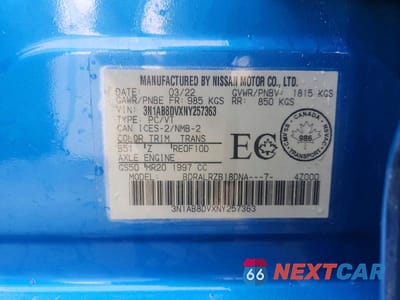 Zdjęcie 12 z 12 samochodu: 2022 NISSAN SENTRA SR VIN:3N1AB8DVXNY257363 - miniatura