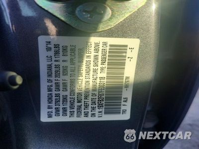 Zdjęcie 12 z 12 samochodu: 2015 HONDA CIVIC EX VIN:19XFB2F87FE003118 - miniatura