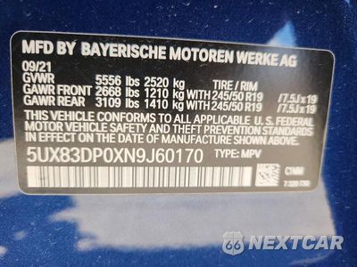 Zdjęcie 13 z 13 samochodu: 2022 BMW X3 M40I VIN:5UX83DP0XN9J60170 - miniatura