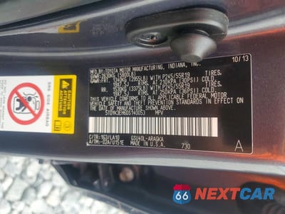 Zdjęcie 12 z 12 samochodu: 2013 TOYOTA HIGHLANDER LIMITED VIN:5TDYK3EH6DS140053 - miniatura