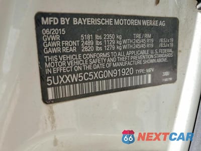 Zdjęcie 12 z 12 samochodu: 2016 BMW X4 XDRIVE35I VIN:5UXXW5C5XG0N91920 - miniatura