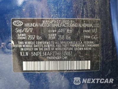 Zdjęcie 12 z 12 samochodu: 2018 HYUNDAI SONATA SEL VIN:5NPE34AF2JH652467 - miniatura