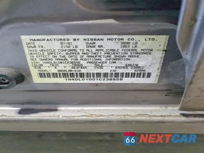 Zdjęcie 13 z 13 samochodu: 2001 NISSAN ALTIMA XE VIN:1N4DL01D01C238558 - miniatura