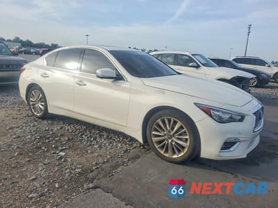 Czwarte zdjęcie samochodu z boku: 2021 INFINITI Q50 LUXE VIN:JN1EV7BR7MM753571 - miniatura