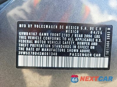 Zdjęcie 12 z 12 samochodu: 2025 VOLKSWAGEN JETTA S VIN:3VW5X7BU4SM081348 - miniatura