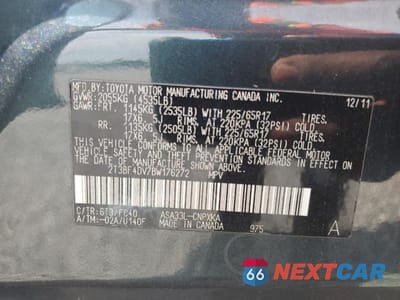 Zdjęcie 13 z 13 samochodu: 2011 TOYOTA RAV4 BASE VIN:2T3BF4DV7BW176272 - miniatura