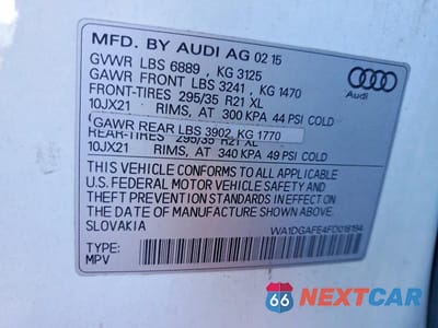 Zdjęcie 13 z 13 samochodu: 2015 AUDI Q7 PRESTIGE VIN:WA1DGAFE4FD018194 - miniatura
