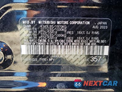 Zdjęcie 13 z 13 samochodu: 2024 MITSUBISHI OUTLANDER SPORT S VIN:JA4ARUAU5RU001339 - miniatura