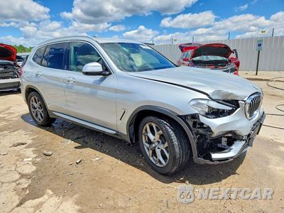 Czwarte zdjęcie samochodu z boku: 2021 BMW X3 SDRIVE30I VIN:5UXTY3C08M9F78613 - miniatura