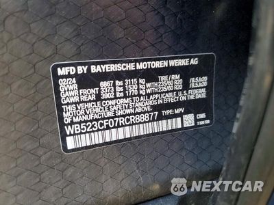Zdjęcie 13 z 13 samochodu: 2024 BMW IX XDRIVE50 VIN:WB523CF07RCR88877 - miniatura