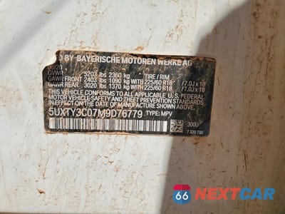 Zdjęcie 13 z 13 samochodu: 2021 BMW X3 SDRIVE30I VIN:5UXTY3C07M9D76779 - miniatura