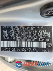 Zdjęcie 12 z 12 samochodu: 2011 TOYOTA AVALON BASE VIN:4T1BK3DBXBU408996 - miniatura