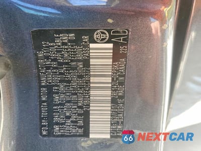 Zdjęcie 12 z 12 samochodu: 2012 TOYOTA COROLLA S VIN:2T1BU4EE4CC786372 - miniatura