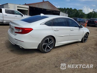 Trzecie zdjęcie samochodu z tyłu: 2019 HONDA ACCORD SPORT VIN:1HGCV1F39KA110792 - miniatura
