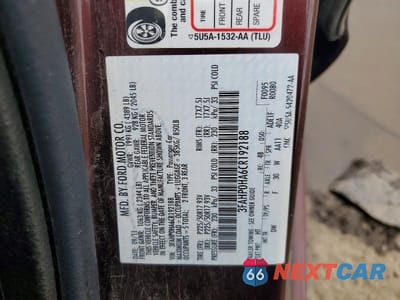 Zdjęcie 12 z 12 samochodu: 2012 FORD FUSION SE VIN:3FAHP0HA6CR192188 - miniatura