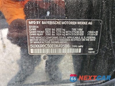 Zdjęcie 14 z 14 samochodu: 2014 BMW X5 VIN:5UXKR0C50E0K49586 - miniatura