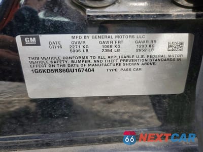 Zdjęcie 12 z 12 samochodu: 2016 CADILLAC CT6 LUXURY VIN:1G6KD5RS6GU167404 - miniatura