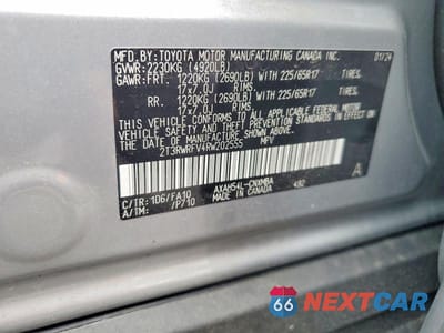 Zdjęcie 12 z 12 samochodu: 2024 TOYOTA RAV4 HYBRID XLE VIN:2T3RWRFV4RW202555 - miniatura