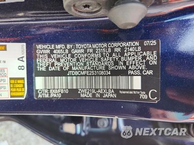 Zdjęcie 12 z 12 samochodu: 2025 TOYOTA COROLLA HYBRID LE VIN:JTDBCMFE2S3108034 - miniatura
