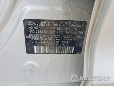 Zdjęcie 12 z 12 samochodu: 2019 HYUNDAI ELANTRA VALUE EDITION VIN:KMHD84LF4KU811874 - miniatura