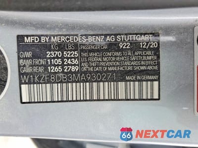 Zdjęcie 12 z 12 samochodu: 2021 MERCEDES-BENZ E 350 VIN:W1KZF8DB3MA930271 - miniatura