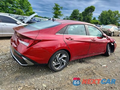 Trzecie zdjęcie samochodu z tyłu: 2025 HYUNDAI ELANTRA SEL VIN:KMHLS4DG6SU970433 - miniatura