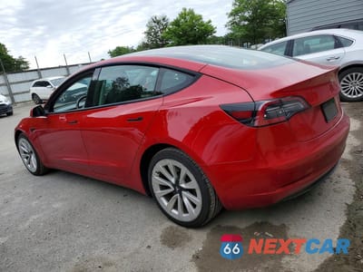 Drugie zdjęcie samochodu z przodu: 2022 TESLA MODEL 3 VIN:5YJ3E1EA7NF369470 - miniatura