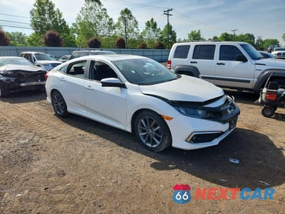 Czwarte zdjęcie samochodu z boku: 2019 HONDA CIVIC EX VIN:19XFC1F38KE201003 - miniatura