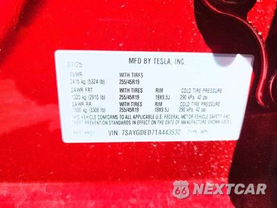 Zdjęcie 13 z 13 samochodu: 2026 TESLA MODEL Y VIN:7SAYGDED7TA443530 - miniatura