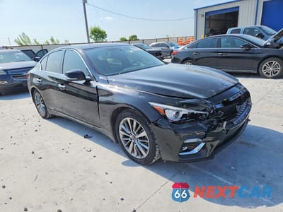 Czwarte zdjęcie samochodu z boku: 2022 INFINITI Q50 LUXE VIN:JN1EV7BPXNM310539 - miniatura