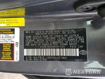 Zdjęcie 12 z 12 samochodu: 2010 TOYOTA CAMRY LE VIN:4T4BF3EK5AR081592 - miniatura