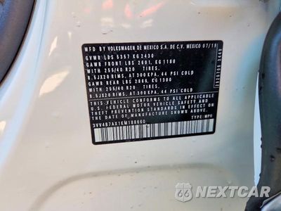 Zdjęcie 14 z 14 samochodu: 2019 VOLKSWAGEN TIGUAN SEL PREMIUM/SEL PREMIUM R-LINE VIN:3VV4B7AX1KM188660 - miniatura