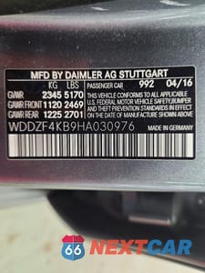 Zdjęcie 13 z 13 samochodu: 2017 MERCEDES-BENZ E 300 4MATIC VIN:WDDZF4KB9HA030976 - miniatura