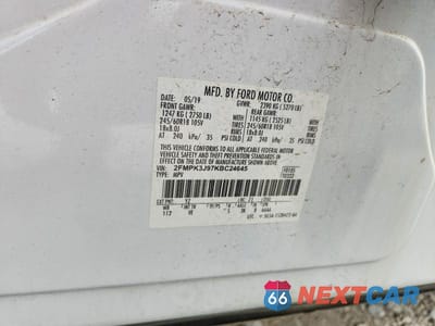 Zdjęcie 13 z 13 samochodu: 2019 FORD EDGE SEL VIN:2FMPK3J97KBC24645 - miniatura