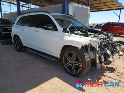 Czwarte zdjęcie samochodu z boku: 2020 MERCEDES-BENZ GLS 580 4MATIC VIN:4JGFF8GE0LA287715 - miniatura