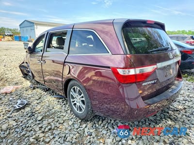 Drugie zdjęcie samochodu z przodu: 2012 HONDA ODYSSEY EXL VIN:5FNRL5H60CB083052 - miniatura
