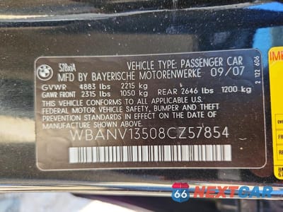 Zdjęcie 12 z 12 samochodu: 2008 BMW 528 XI VIN:WBANV13508CZ57854 - miniatura