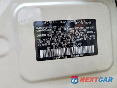 Zdjęcie 12 z 12 samochodu: 2015 SUBARU FORESTER 2.5I PREMIUM VIN:JF2SJADC7FH468691 - miniatura