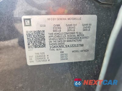 Zdjęcie 13 z 13 samochodu: 2018 GMC ACADIA SLE VIN:1GKKNSLSXJZ213798 - miniatura
