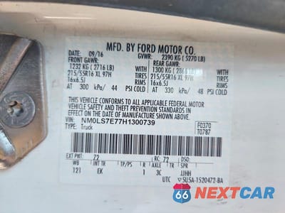 Zdjęcie 13 z 13 samochodu: 2017 FORD TRANSIT CONNECT XL DELIVERY VAN VIN:NM0LS7E77H1300739 - miniatura